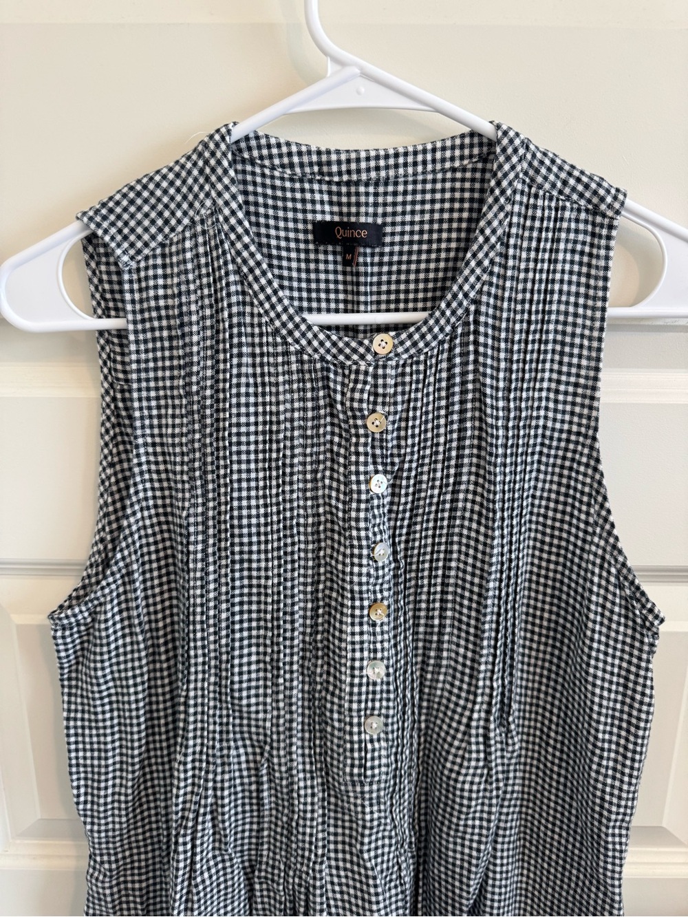 Quince 100% European Linen Sleeveless Swing Dress - Picture 3 of 12